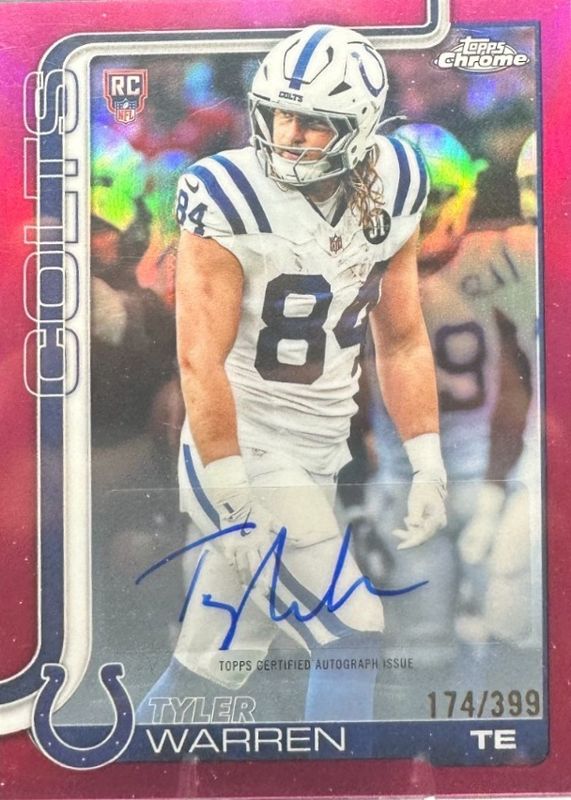 2025 Topps Chrome #RA-TWA Rookie Autographs - Magenta Refractor /399