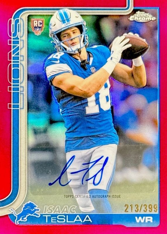 Isaac TeSlaa Football Cards Price Guide - Sports Card Investor