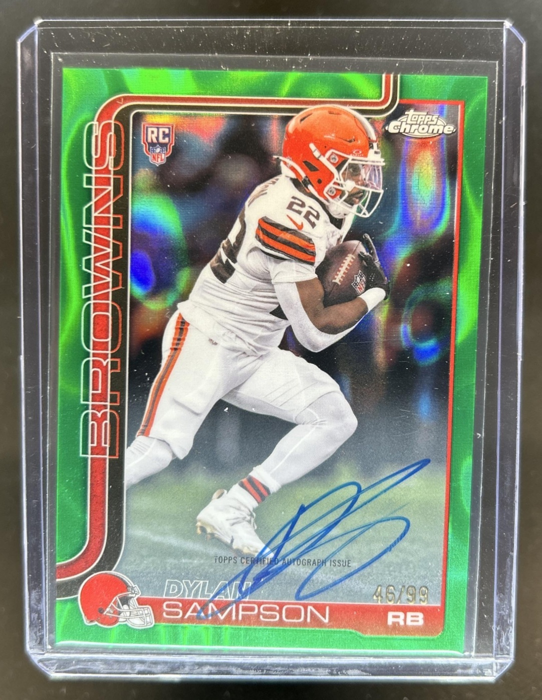 Dylan Sampson 2025 Topps Chrome #RA-DSA Rookie Autographs - Green