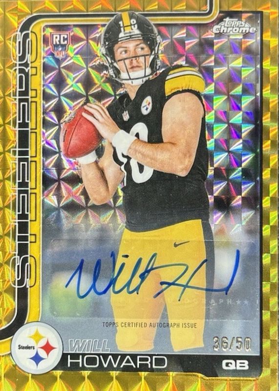 2025 Topps Chrome #RA-WH Rookie Autographs - Gold Geometric Refractor /50