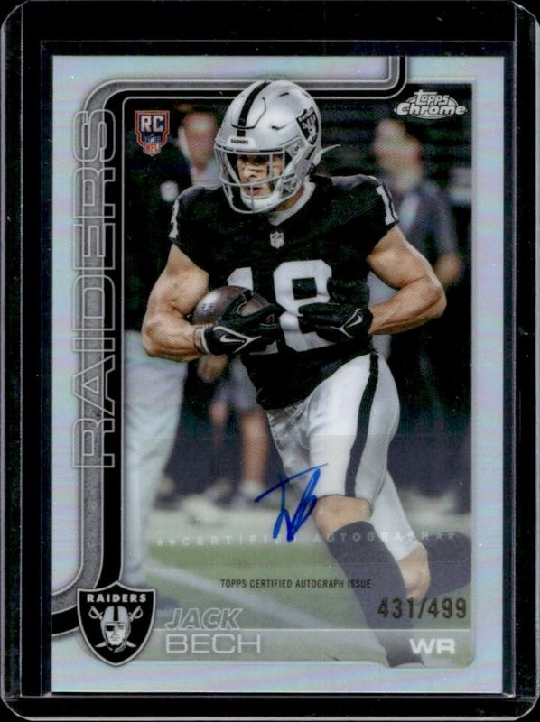 2025 Topps Chrome #RA-JBE Rookie Autographs - Refractor /499