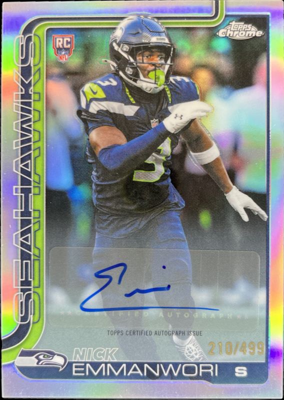 2025 Topps Chrome #RA-NE Rookie Autographs - Refractor /499