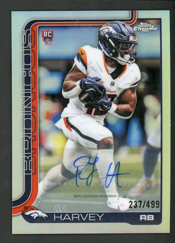 2025 Topps Chrome #RA-RH Rookie Autographs - Refractor /499