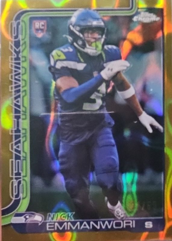 2025 Topps Chrome #348 Rookie - Gold Lava Refractor /50