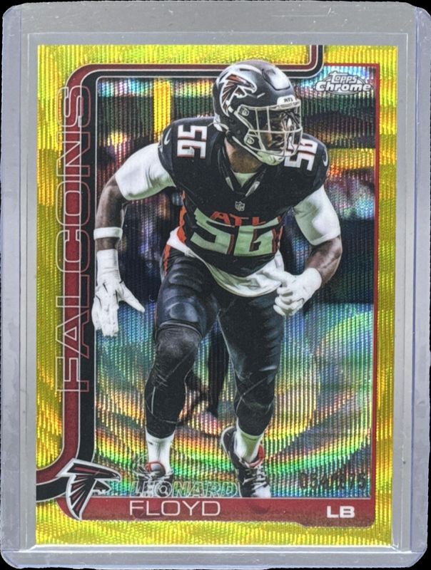 2025 Topps Chrome #18 Yellow Wave Refractor /275