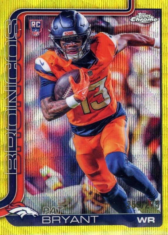 2025 Topps Chrome #313 Rookie - Yellow Wave Refractor /275