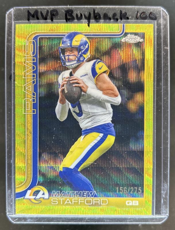 2025 Topps Chrome #169 Yellow Wave Refractor /275