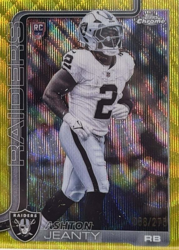 2025 Topps Chrome #322 Rookie - Yellow Wave Refractor /275