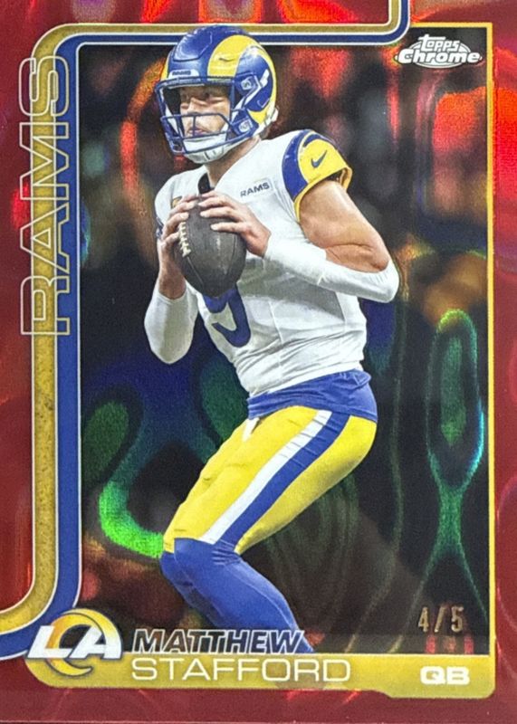 2025 Topps Chrome #169 Red Lava Refractor /5