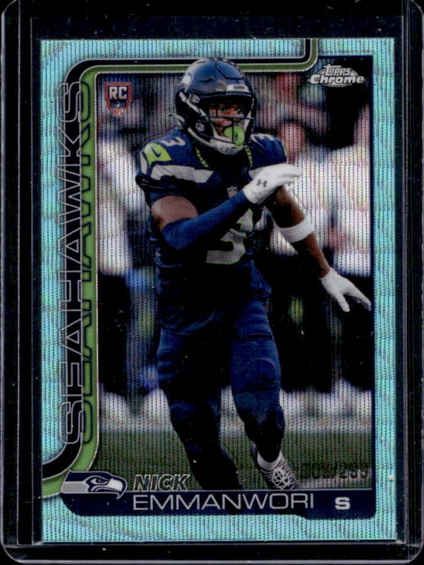 2025 Topps Chrome #348 Rookie - Teal Wave Refractor /299