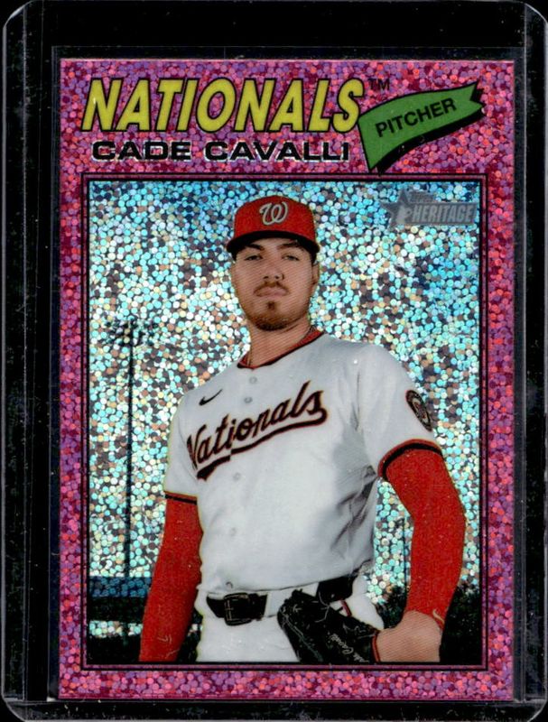 2026 Topps Heritage #68 Chrome - Pink Sparkle Refractor