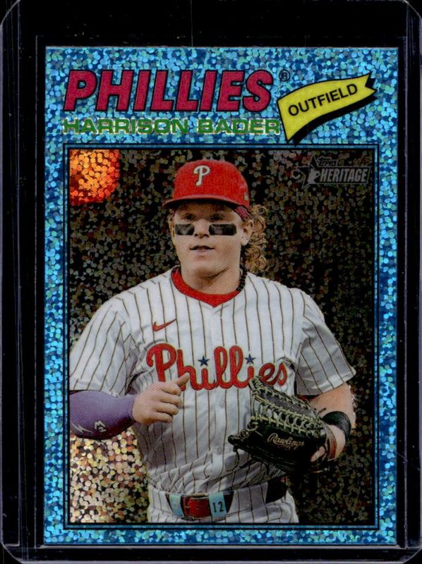 2026 Topps Heritage #357 Chrome - Light Blue Sparkle Refractor