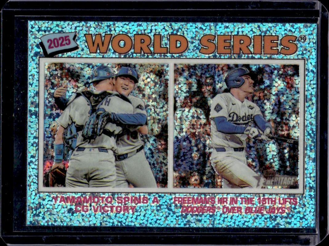 2026 Topps Heritage #311 Chrome - Aqua Sparkle Refractor