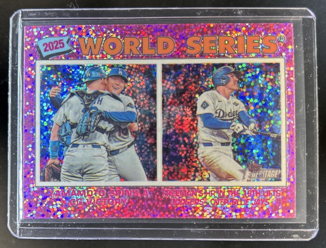 2026 Topps Heritage #311 Chrome - Pink Sparkle Refractor
