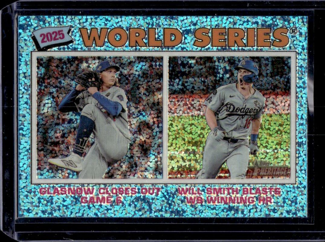 2026 Topps Heritage #312 Chrome - Light Blue Sparkle Refractor