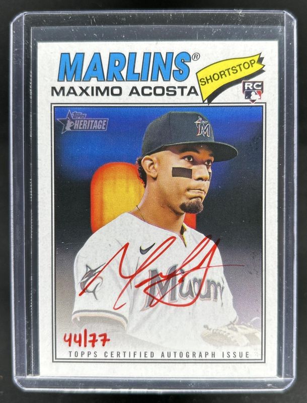 2026 Topps Heritage #ROA-MA Real One Autographs - Red Ink /77