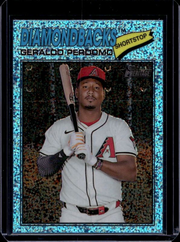 2026 Topps Heritage #216 Chrome - Light Blue Sparkle Refractor