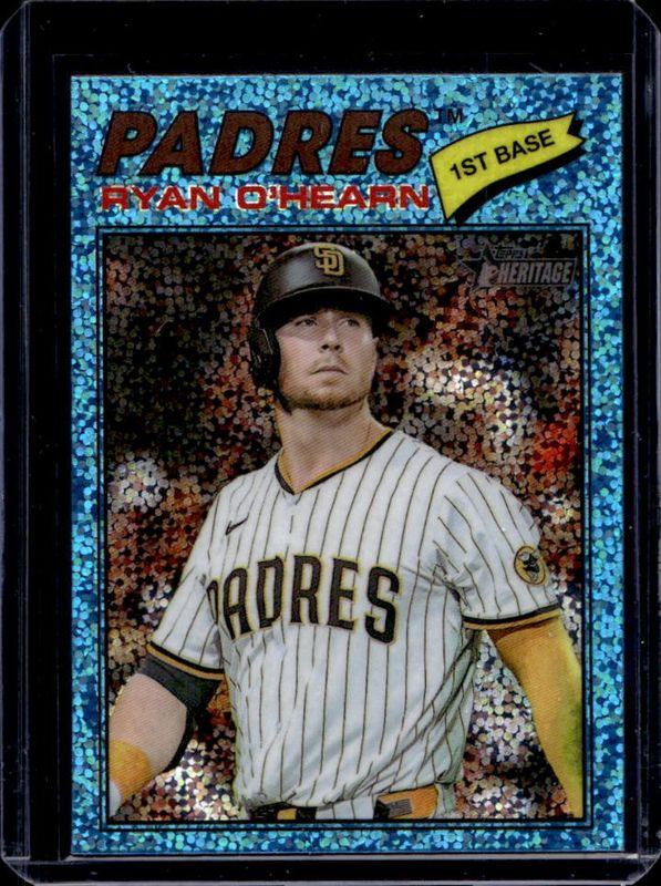 2026 Topps Heritage #215 Chrome - Light Blue Sparkle Refractor