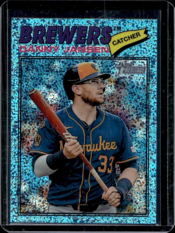 2026 Topps Heritage #347 Chrome - Aqua Sparkle Refractor
