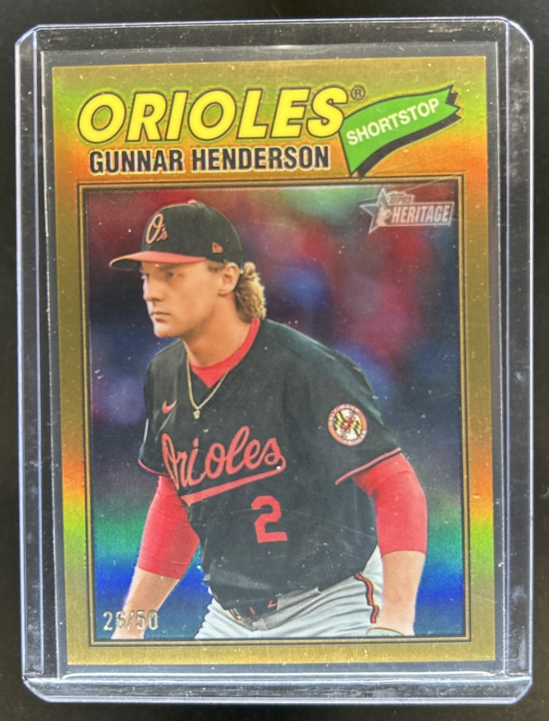 Gunnar Henderson 2026 Topps Heritage #287 Chrome - Gold Refractor /50 ...