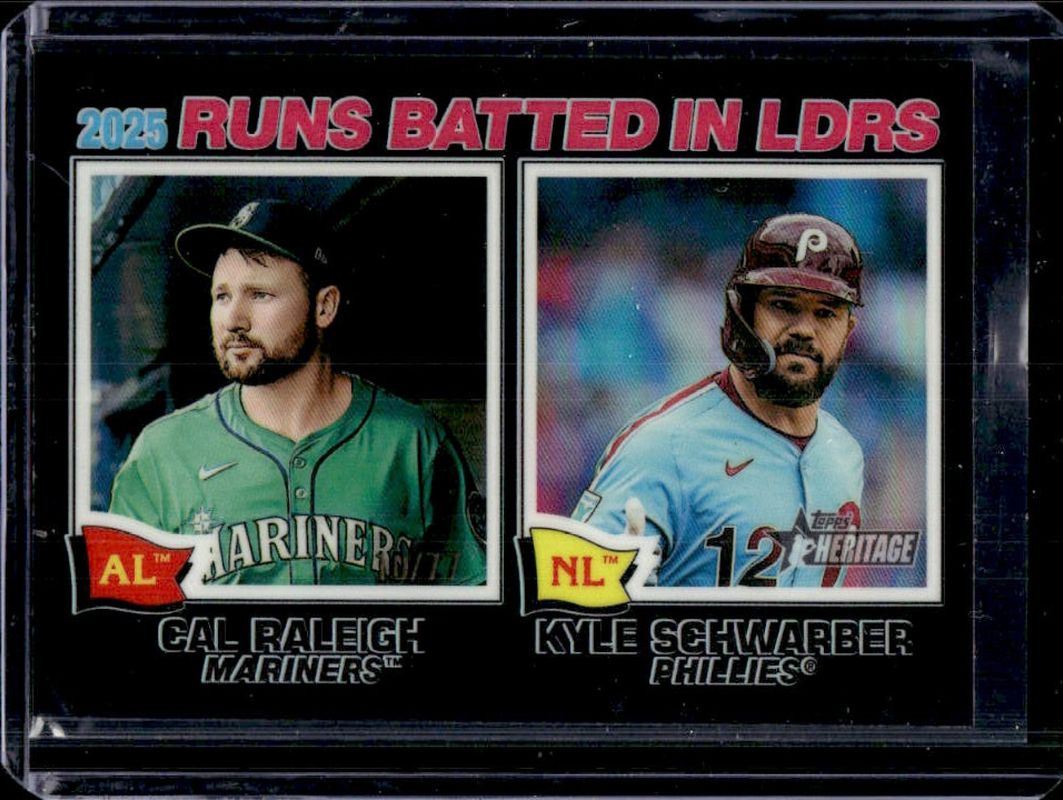 2026 Topps Heritage #3 League Leaders - Black Border