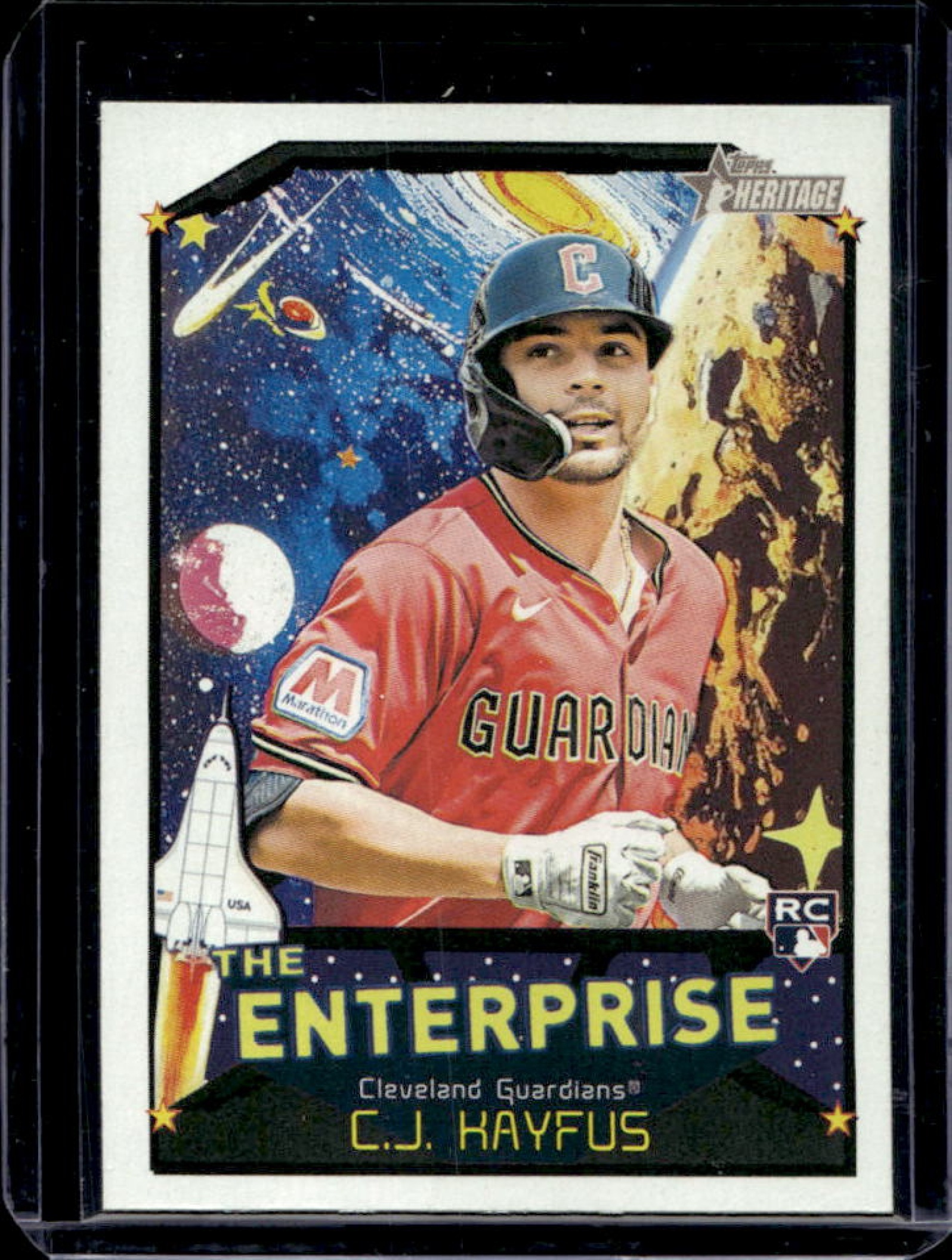 CJ Kayfus 2026 Topps Heritage #TE-CK The Enterprise Price Guide ...