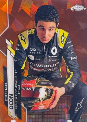 Esteban Ocon 2023 Topps Chrome Formula 1 #29 Green Refractor