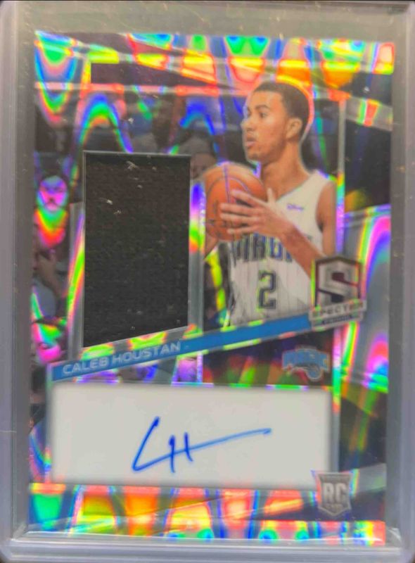 Caleb Houstan 2022 Spectra #239 Rookie Jersey Autographs - Supernova /75 RAW