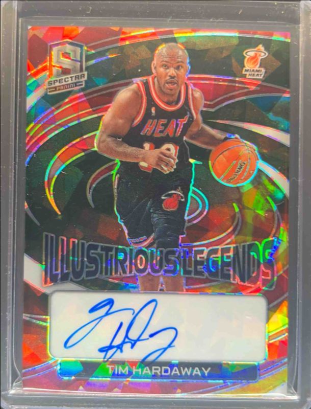 Tim Hardaway 2022 Spectra #ILS-TIM Illustrious Legends Signatures - Astral /49 RAW