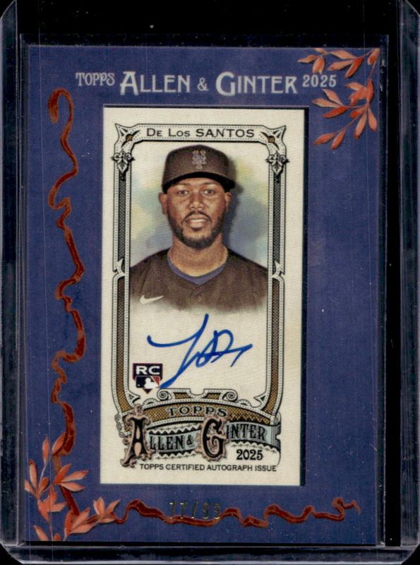 2025 Topps Allen & Ginter #MA-LD Framed Mini Baseball Autographs - Blue Frame /99