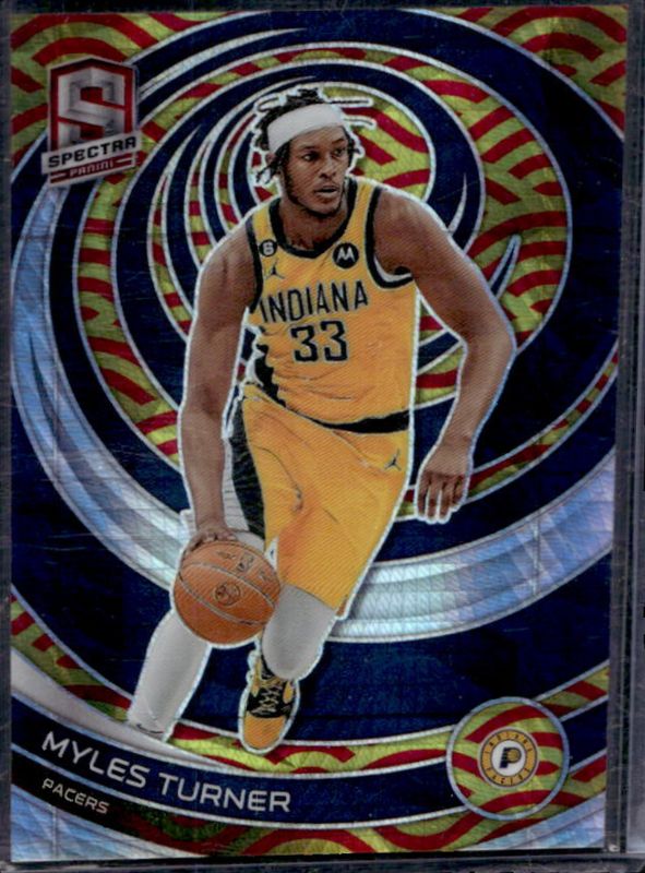 Myles Turner 2022 Spectra #31 Asia Red & Yellow /75 RAW