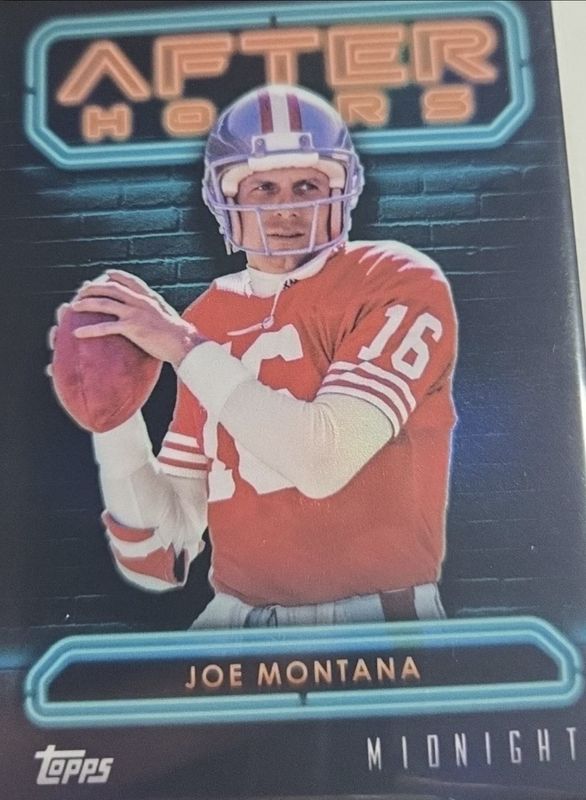 Joe Montana 2024 Topps Midnight #AH-10 After Hours /(SSP) RAW