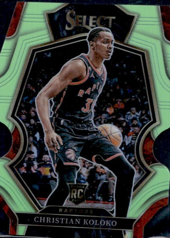 2022 Select #185 Premier Level Light Green Die-Cut /49