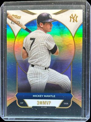2025 Topps Welcome to the Club: 3x MVP #19 Aqua Foil /75