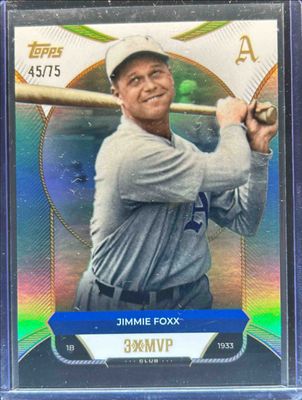 2025 Topps Welcome to the Club: 3x MVP #35 Aqua Foil /75