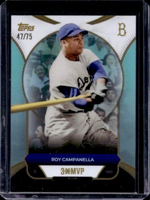 2025 Topps Welcome to the Club: 3x MVP #25 Aqua Foil /75