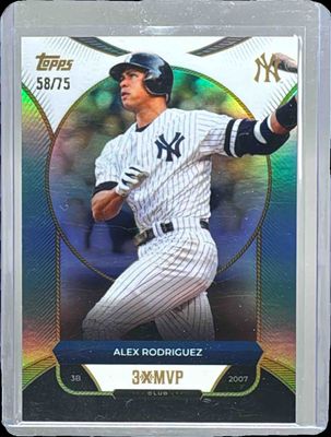 2025 Topps Welcome to the Club: 3x MVP #12 Aqua Foil /75