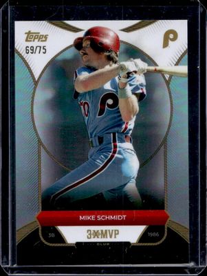 2025 Topps Welcome to the Club: 3x MVP #18 Aqua Foil /75