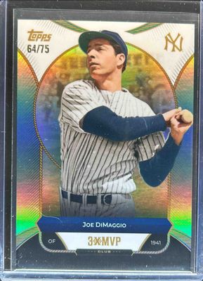 2025 Topps Welcome to the Club: 3x MVP #32 Aqua Foil /75