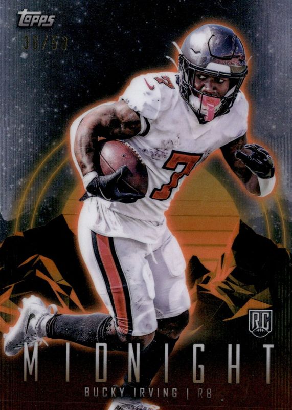 Bucky Irving 2024 Topps Midnight #92 Summer Solstice /50 Rookie RAW