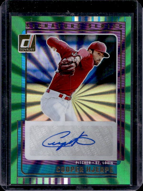 2025 Donruss #11 Signatures Series - Green Laser
