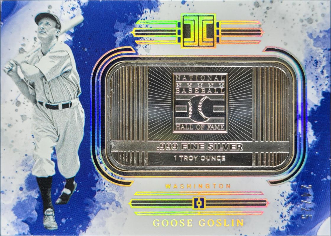 2025 Impeccable #47 Cooperstown Logo Metal Bar - Silver /25