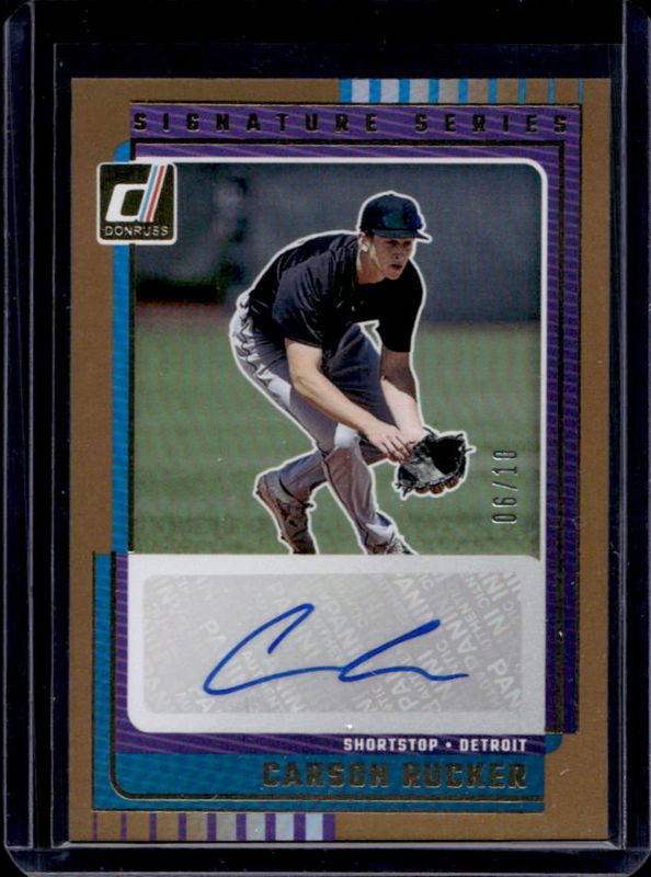 2025 Donruss #SG-CRK Signatures Series - Gold /10