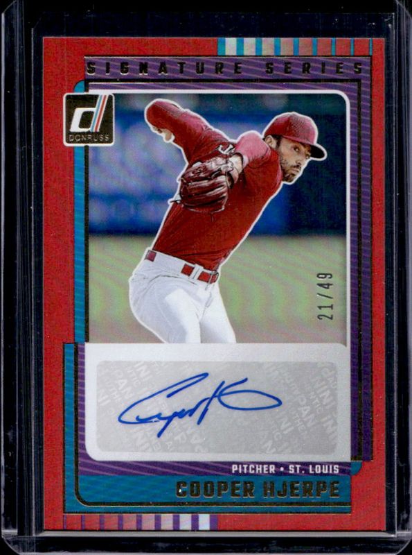 2025 Donruss #11 Signatures Series - Red /49