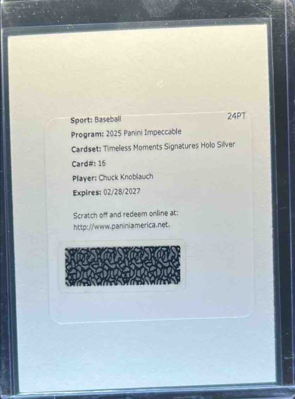 2025 Impeccable #TMS-CK Timeless Moments Signatures - Holo Silver /25