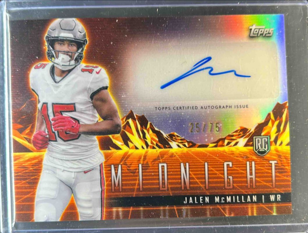 Jalen McMillan 2024 Topps Midnight #RHS-JM Rookie Horizon Signatures - Dusk /75 RAW