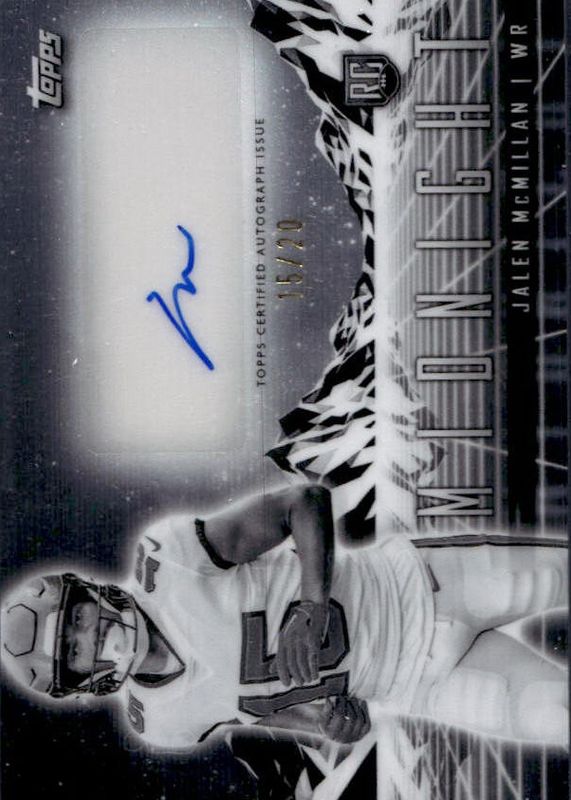 Jalen McMillan 2024 Topps Midnight #RHS-JM Rookie Horizon Signatures - Equinox /20 RAW