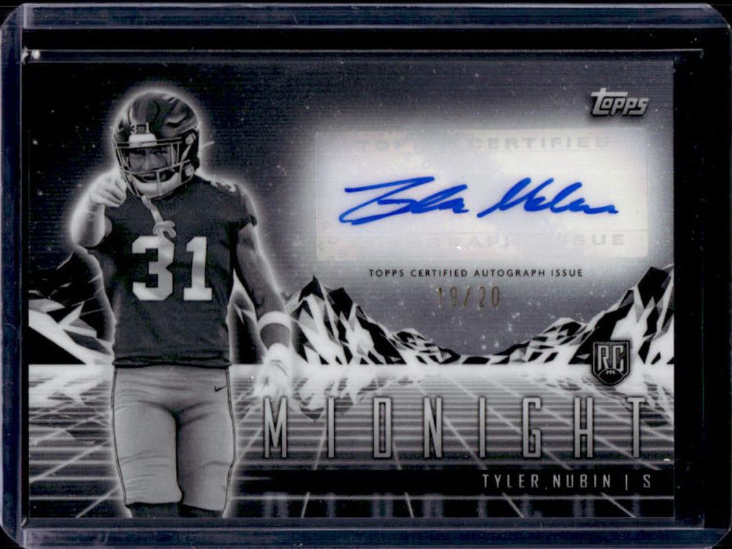 Tyler Nubin 2024 Topps Midnight #RHS-TN Rookie Horizon Signatures - Equinox /20 RAW