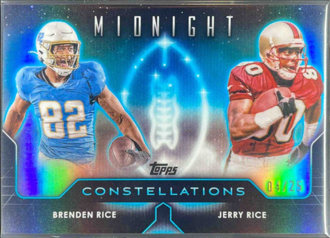 Jerry Rice 2024 Topps Midnight #C-11 Constellations - Moonrise /25 RAW