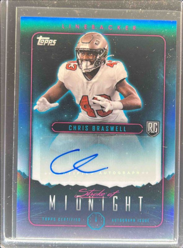 Chris Braswell 2024 Topps Midnight #SMA-CBR Stroke of Midnight Autographs Rookie RAW